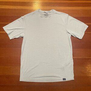 Patagonia Capilene Cool Daily SS Shirt Men's S Pumice/Dyno White X-dye Rrp $49